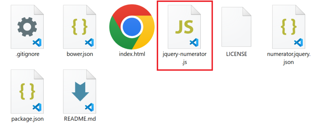 jquery-numerator.jsのフォルダ